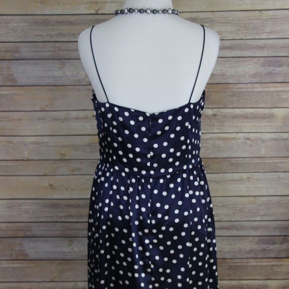 ELIZA J. NEW YORK Navy and White Polka Dot Dress - Picture 6 of 8